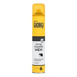 Giorgi Line Men Fixing Spray Natural Finish Handy 0% Silicones and Residues Fixation 300ml