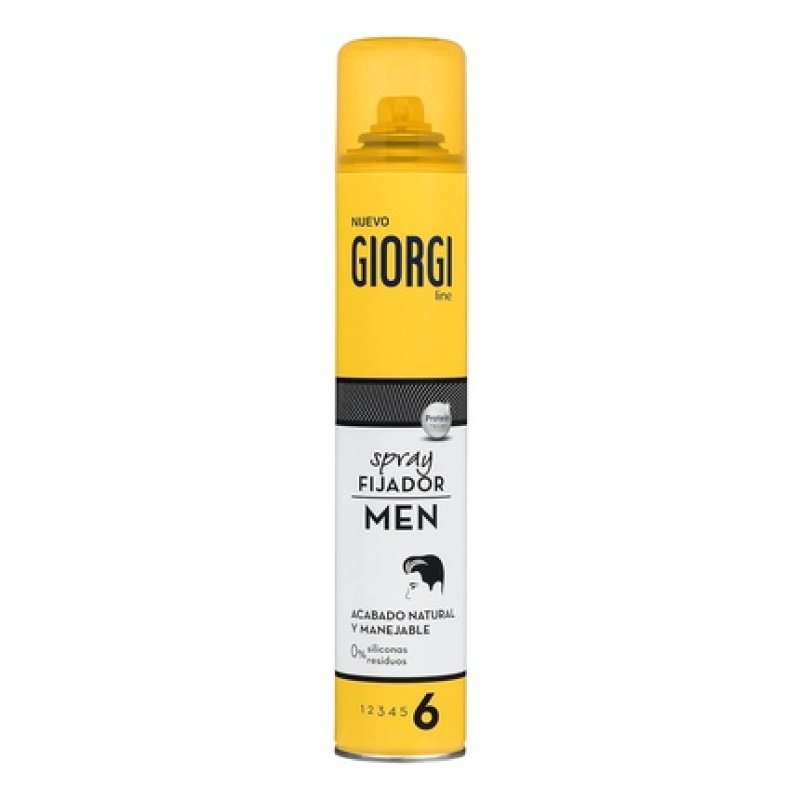 Giorgi Line Men Fixing Spray Natural Finish Handy 0% Silicones and Residues Fixation 300ml