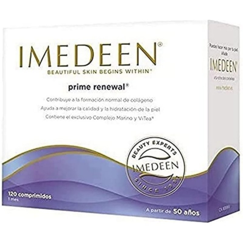 IMEDEEN Prime Renewal Anti-Aging Dietary Supplement with ViTea, Marine Complex, Vitamin C, E, and Zinc 120 Tablets