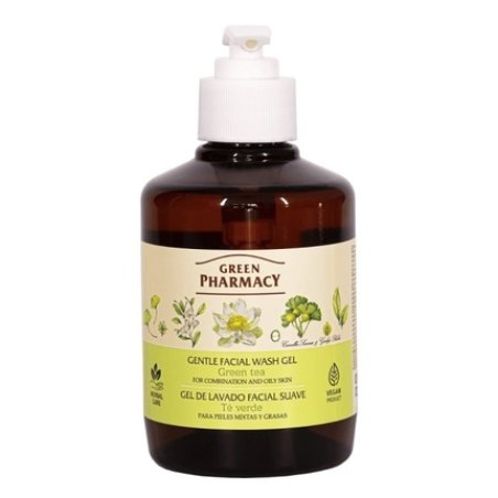 Herbal Care Gentle Facial Wash Gel For Dry And Sensitive Skin - Green Tea, 270ml