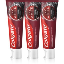 Max White Charcoal Trio Whitening Toothpaste 3 x 75 ml