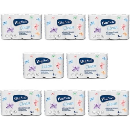 ElePSO Big Soft Clean Kitchen Roll 2-Ply 45 Sheets Household Roll