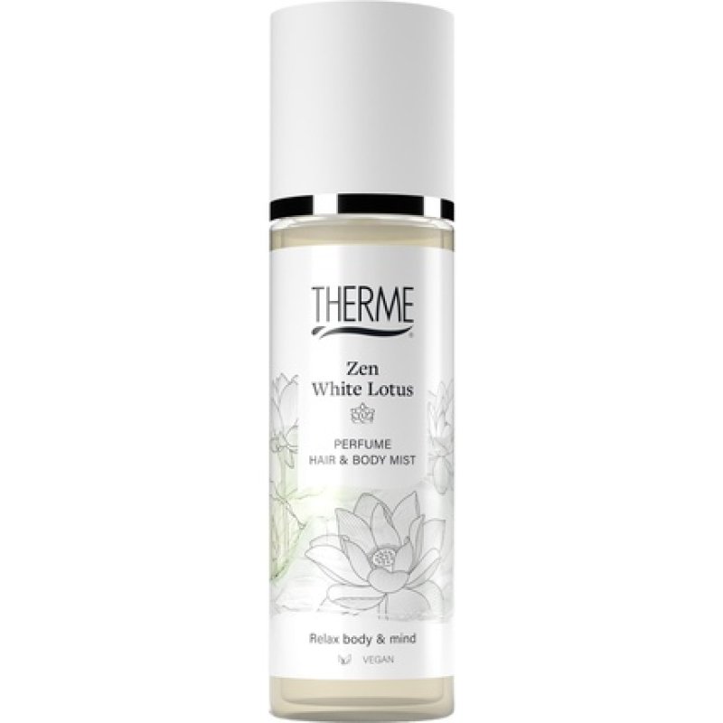 Therme Hair & Body Mist Zen White Lotus - Refreshing Mist For Hair And Body
