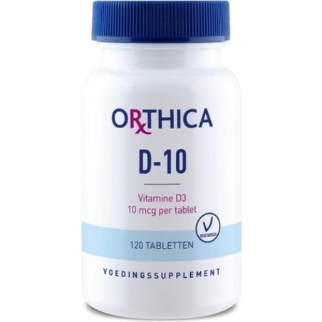 Orthica D-10 Vitamins - 120 Tablets