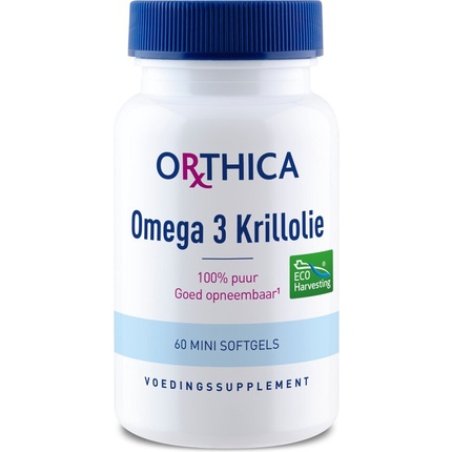 Orthica Omega-3 Krill Oil Fish Oil - 60 Mini Softgels