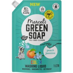 Marcel's Green Soap Washing Liquid Colour Peach & Jasmine 1L
