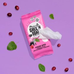 Marcel's Green Soap Hygienic Moist Cleaning Wipes Patchouli & Cranberry 60 Wipes