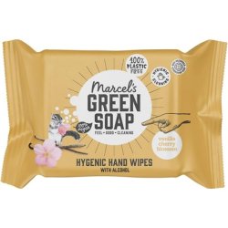 Marcel's Green Soap Hygienic Wet Wipes for Hands Vanilla & Cherry Blossom Plant Based