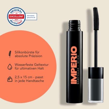 IMPERIO Hair Finishing Stick for Baby Hairs Premium Mascara for Fine and Broken Hair 12ml