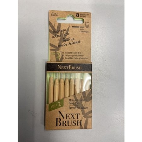 Nextbrush Interdental Brushes Bamboo Iso 2 8 Pcs