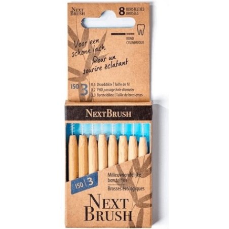 Nextbrush Interdental Brushes Bamboo Iso 3 8 Pcs