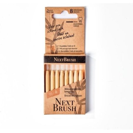 Nextbrush Interdental Brushes Bamboo Iso 4 8 Pcs