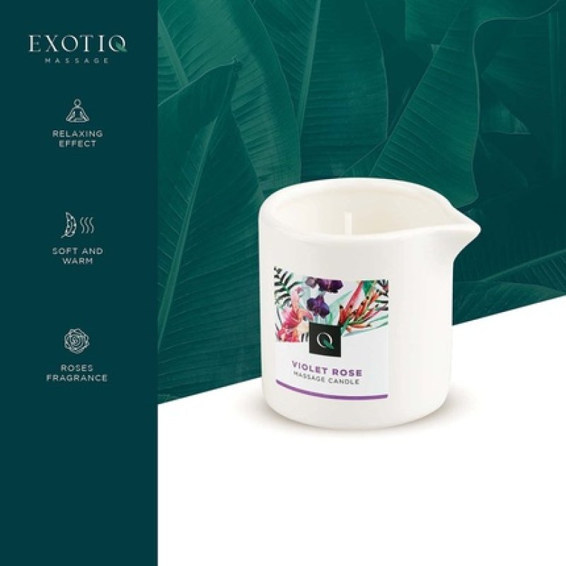 Exotiq Violet Rose Massage Candle 200g