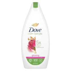 Dove Care By Nature Glowing Shower Gel with Lotus Flower Extract and Rice Water Body Wash 400ml