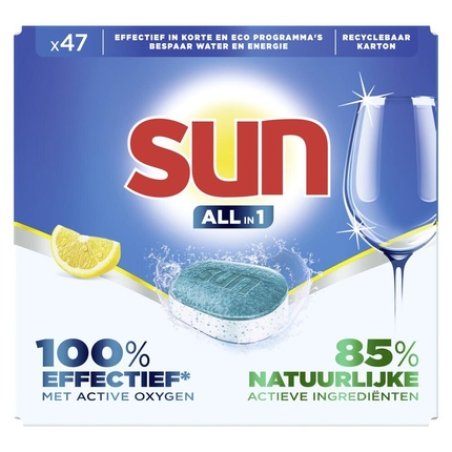 Sun All In 1 Tabs Citron - Effective Dishwashing Tablets