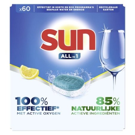 Sun All In 1 Tabs Citron - Effective Dishwashing Tablets