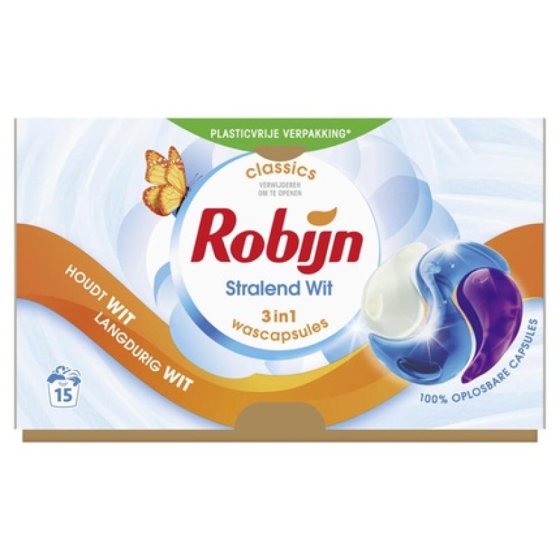 Robijn Liquid Detergent Capsule White - Effective Laundry Cleaning