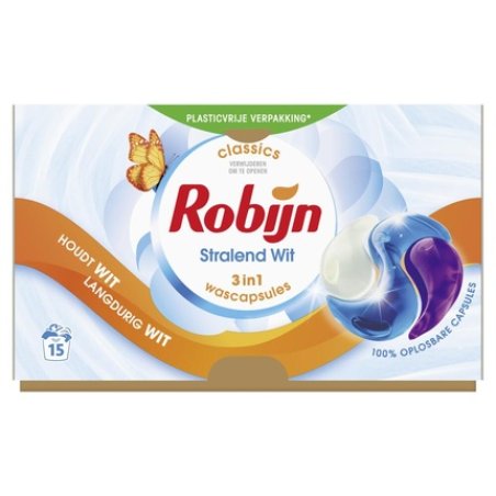 Robijn Liquid Detergent Capsule White - Effective Laundry Cleaning