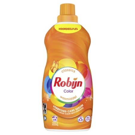 Robijn Liquid Detergent Small & Powerful Color - Effective Laundry Detergent For Vibrant Colors