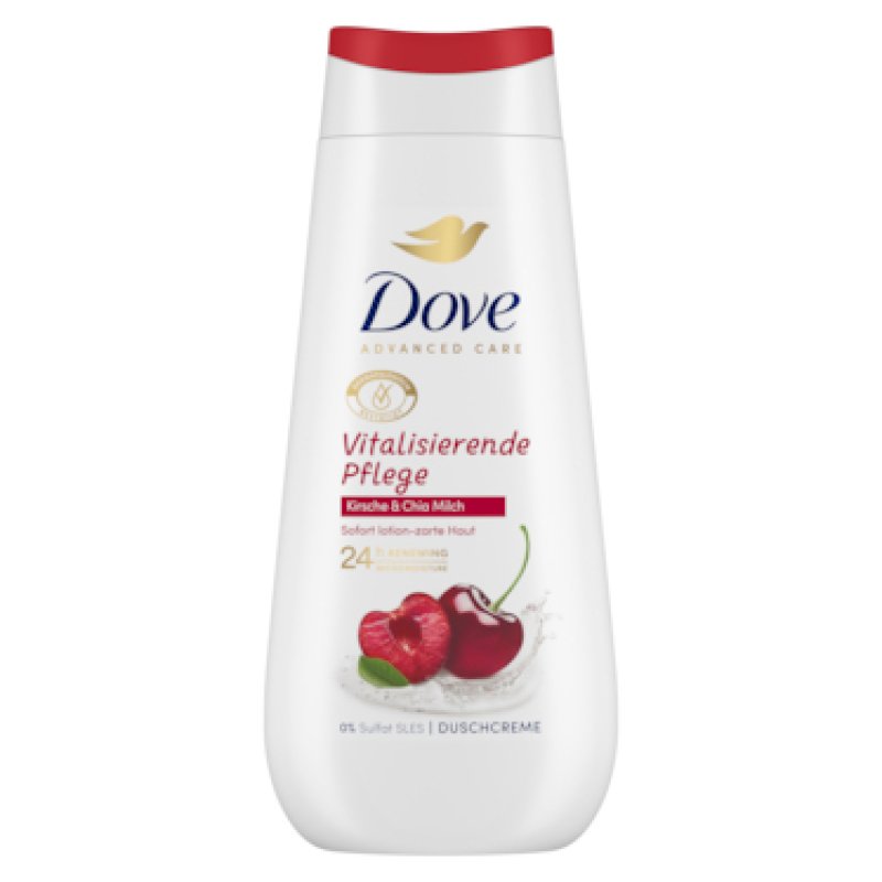 Dove Vitalisierende Pflege 225 ml Crème de douche Femmes Corps Cerise (fruit)