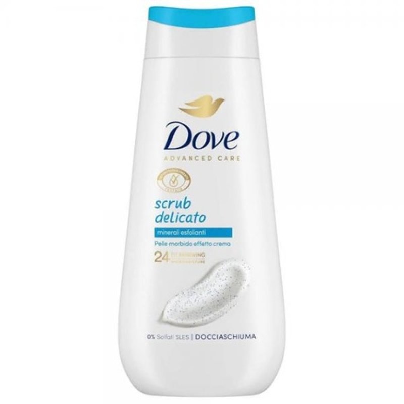Dove Delicate Scrub Shower Gel 225ml