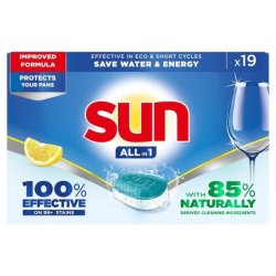 Sun All In 1 Tabs Citron - Effective Dishwashing Tablets