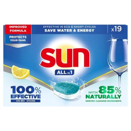 Sun All In 1 Tabs Citron - Effective Dishwashing Tablets