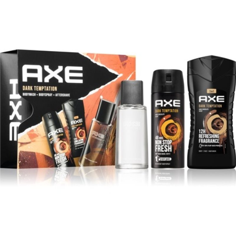 Axe Dark Temptation VPH V23 Deodorant - 150ml Spray, 250ml Shower Gel, 100ml After Shave