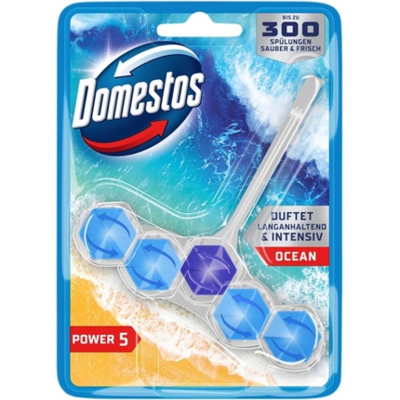 Domestos Power 5 Ocean Toilet Cleaner