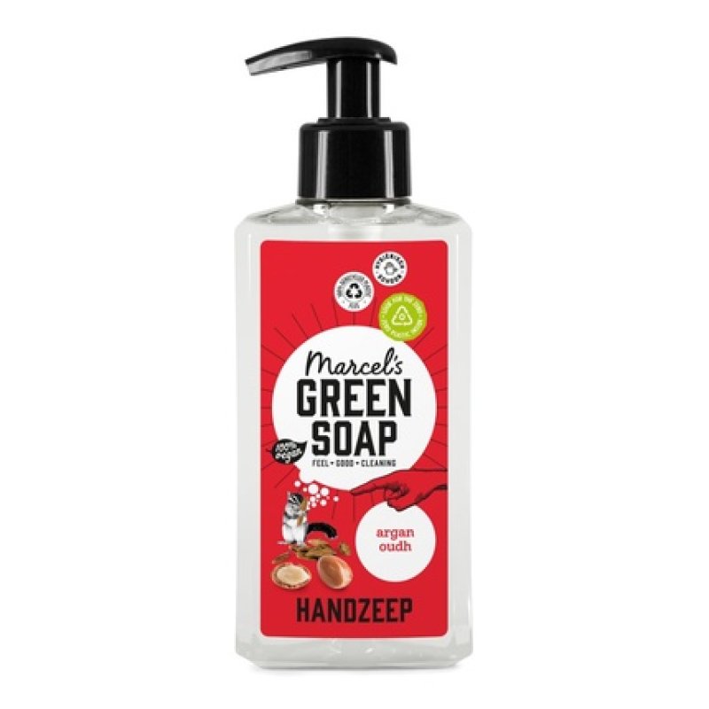 Marcel's Green Soap Hand Soap Argan & Oudh 100% Environmentally Friendly 100% Vegan 97% Biodegradable 250ml