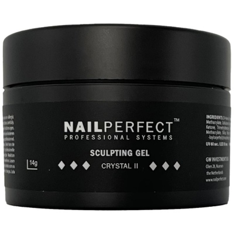 Nailperfect LED/UV Sculpting Gel Crystal II 14g