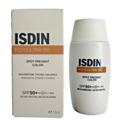 Isdin Fotoultra100 Spot Preventive Color Sunscreen SPF 50 Fusion Fluid