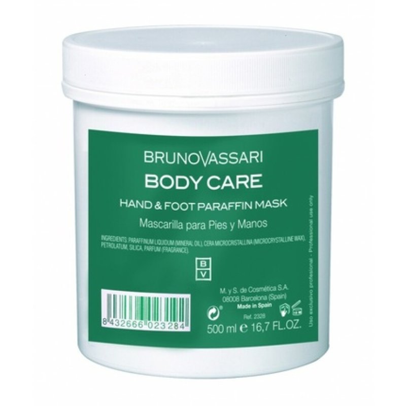 Bruno Vassari Body Care Paraffin Hydrating Body Gel Mask For Hands And Feet - 500 Ml