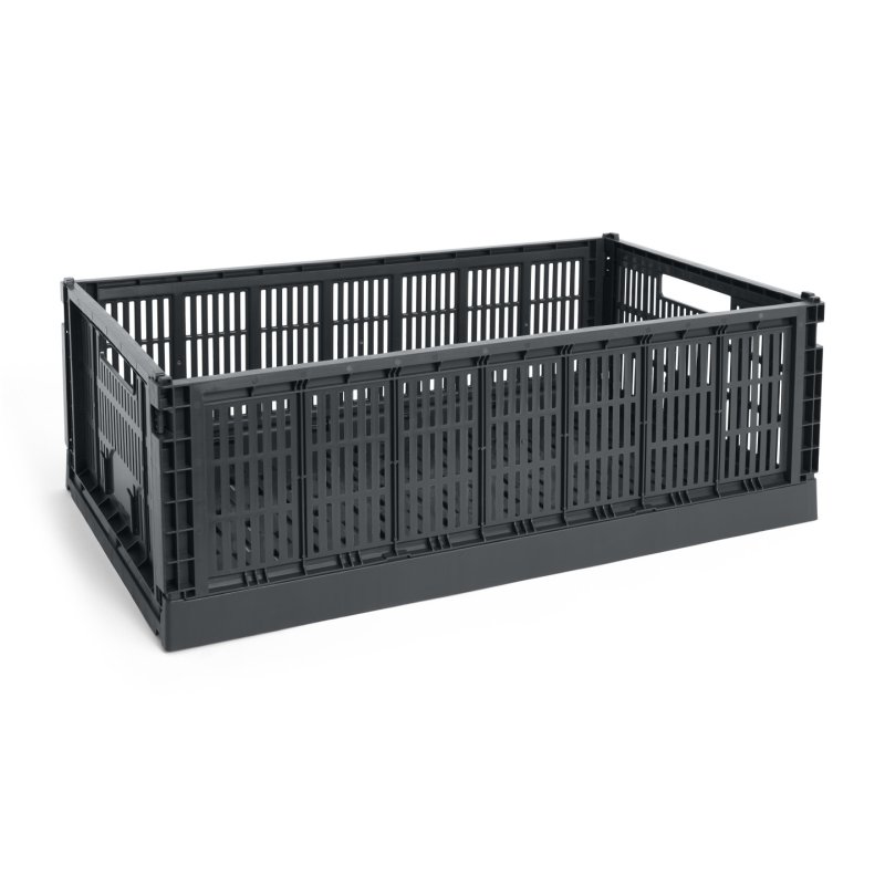 HAY - Colour Crate XL Storage Crate (Charcoal)