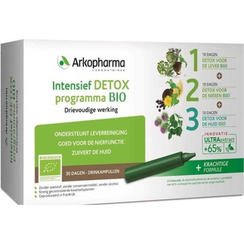 Arkofluids Intensive Detox Program Bio Drinking Ampoules