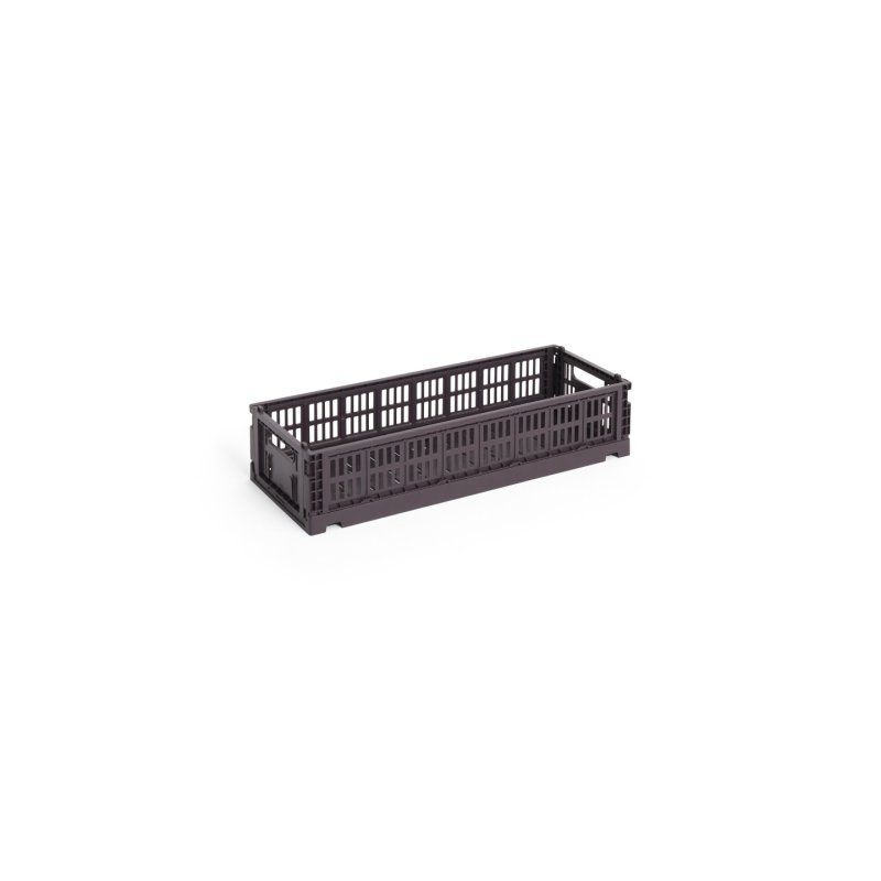 HAY - Colour Crate Mini Oblong Storage Crate (Bordeaux)