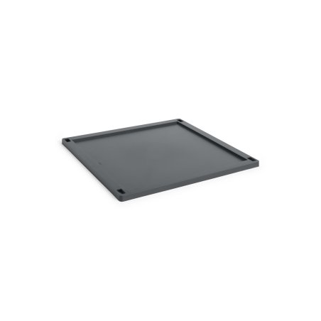 HAY - Colour Crate Plastic Lid Square L (Charcoal)