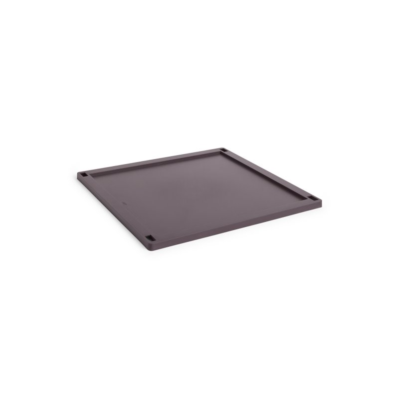 HAY - Colour Crate Plastic Lid Square L (Bordeaux)