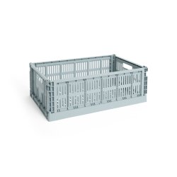 HAY - Colour Crate L Storage Crate (Dusty Blue)