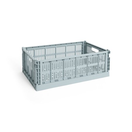 HAY - Colour Crate L Storage Crate (Dusty Blue)