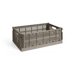 HAY - Colour Crate L Storage Crate (Warm Grey)