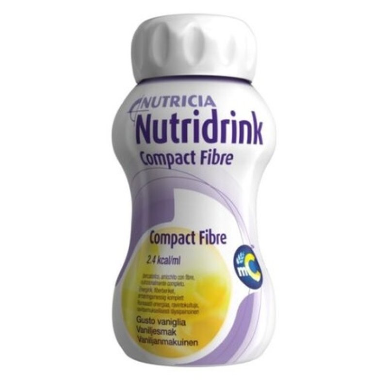 Nutricia Italia Nutridrink Compact Fibre Vanilla 125ml - Pack of 4