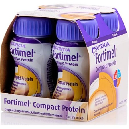 Fortimel Nutricia Fortimel Compact Protein Nutritional Supplement High Energy, Mocha Flavor 4x125ml