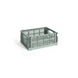 HAY - Colour Crate M Storage Crate (Sage Green)