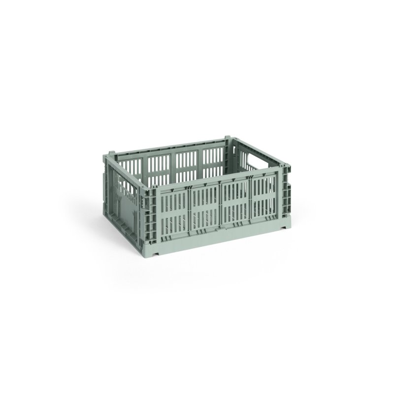 HAY - Colour Crate M Storage Crate (Sage Green)