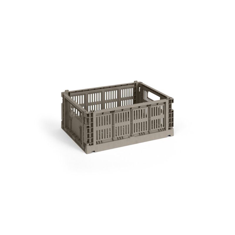 HAY - Colour Crate M Storage Crate (Warm Grey)