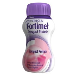 Fortimel Compact Protein Strawberry Nutricia 125ml - Pack of 4