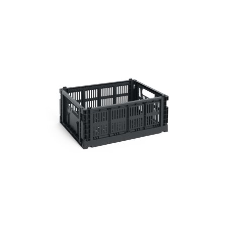HAY - Colour Crate M Storage Crate (Charcoal)