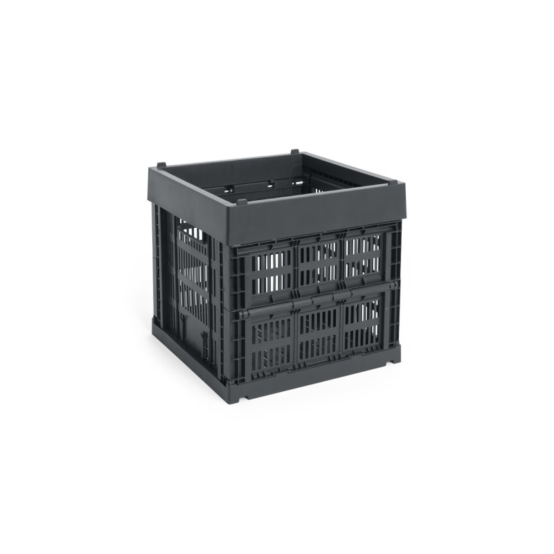 HAY - Colour Crate Cube Storage Crate (Charcoal)