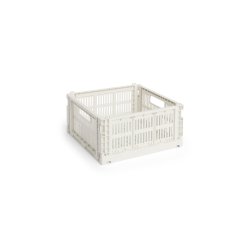 HAY - Colour Crate M Square Storage Crate (Off-White)